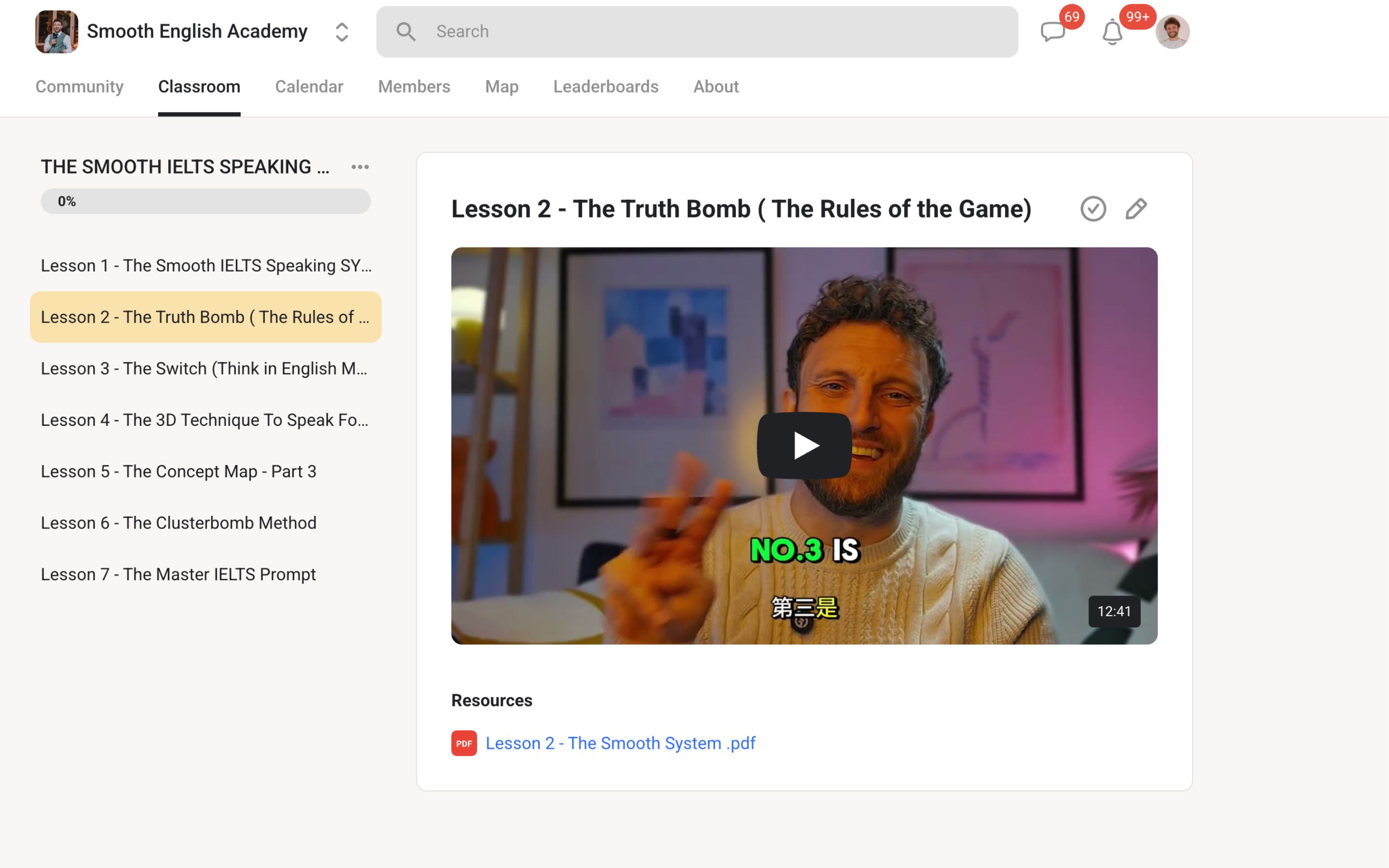 Smooth English IELTS System
